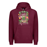 Burgundy highly caffeinated Premium Hoodie - MaliasSmallBusiness