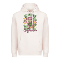 Pale Pink highly caffeinated Premium Hoodie - MaliasSmallBusiness