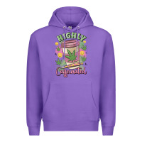 Purple highly caffeinated Premium Hoodie - MaliasSmallBusiness