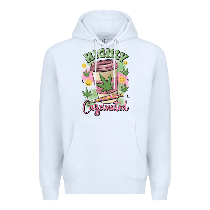 Highly Caffeinated Premium Hoodie by MaliasSmallBusiness | Teevron