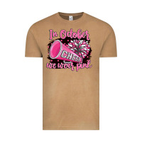 In October We Wear Pink Cheer Vintage Tee | Teevron