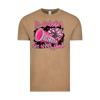 Vintage Coffee in october we wear pink cheer Vintage Tee - BarkalooDesign