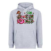 Heather Grey hello summer Heavyweight Hoodie - CowhideDigitalArt