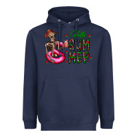 Navy hello summer Heavyweight Hoodie - CowhideDigitalArt