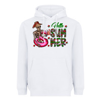 White hello summer Heavyweight Hoodie - CowhideDigitalArt