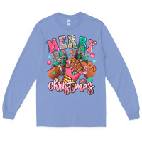 Colony Blue pink merry christmas black girl sneakers Long Sleeve Tee - RanaPortraitStore