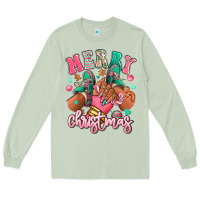 Matcha pink merry christmas black girl sneakers Long Sleeve Tee - RanaPortraitStore