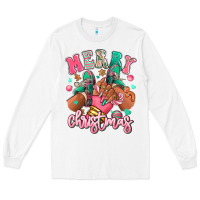 White pink merry christmas black girl sneakers Long Sleeve Tee - RanaPortraitStore