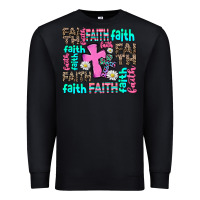 Black faith with cross Premium Sweatshirt - AdoDesignShop