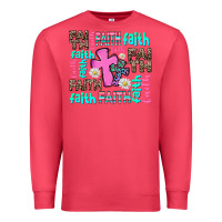 Cardinal faith with cross Premium Sweatshirt - AdoDesignShop