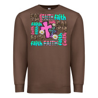 Chestnut faith with cross Premium Sweatshirt - AdoDesignShop