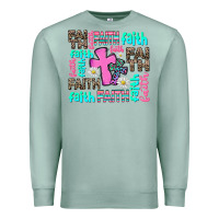 Seafoam faith with cross Premium Sweatshirt - AdoDesignShop