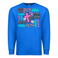 True Royal faith with cross Premium Sweatshirt - AdoDesignShop