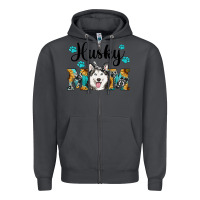 Smoke husky mom western Zipper Hoodie - RanaPortraitStore