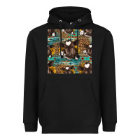 Black western baby calf seamless pattern Heavyweight Hoodie - HRA Design Shop
