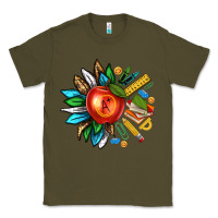 Army Green teacher sunflower Classic Tee - texasbilliewilder