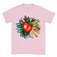 Bubblegum Pink teacher sunflower Classic Tee - texasbilliewilder
