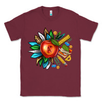Burgundy teacher sunflower Classic Tee - texasbilliewilder