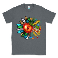 Charcoal Heather teacher sunflower Classic Tee - texasbilliewilder