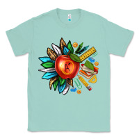 Seafoam teacher sunflower Classic Tee - texasbilliewilder