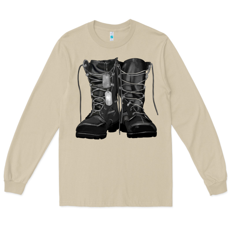 Soldier Boots Long Sleeve Tee by RanaPortraitStore | Teevron