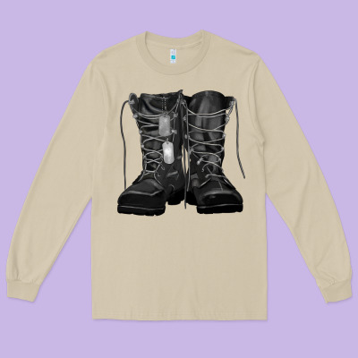 Long Sleeve Tee soldier boots
