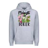 Heather Grey midnight toker Premium Hoodie - MaliasSmallBusiness