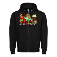 Black wine coffee cups Zipper Hoodie - Zillion Design Studio