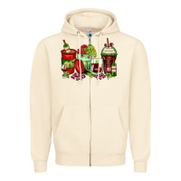 Sandshell wine coffee cups Zipper Hoodie - Zillion Design Studio