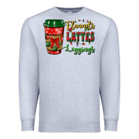Heather Grey flannels lattes leggings Premium Sweatshirt - BundleAndBundleShop