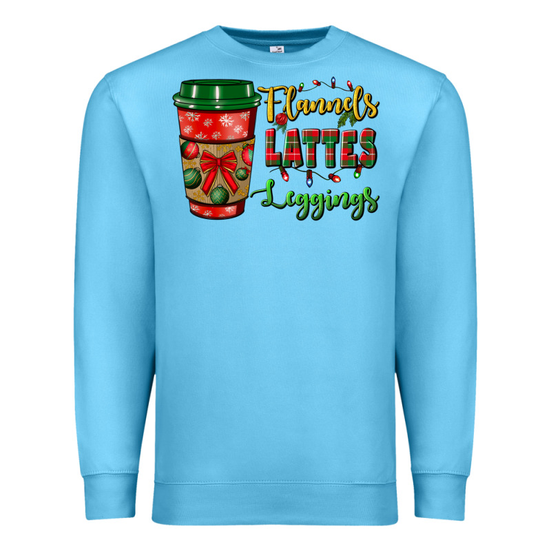 Flannels Lattes Leggings Premium Sweatshirt by BundleAndBundleShop | Teevron