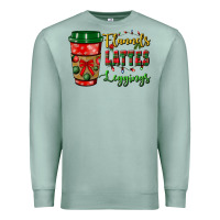 Seafoam flannels lattes leggings Premium Sweatshirt - BundleAndBundleShop