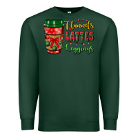 Sports Green flannels lattes leggings Premium Sweatshirt - BundleAndBundleShop