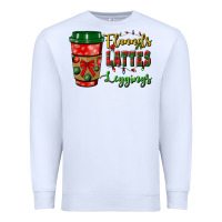 White flannels lattes leggings Premium Sweatshirt - BundleAndBundleShop