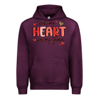 Mauve Wine i wear my heart on my sleeve Urban Hoodie - MaliasSmallBusiness