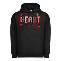 Pigment Black i wear my heart on my sleeve Urban Hoodie - MaliasSmallBusiness