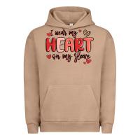 Pigment Burro i wear my heart on my sleeve Urban Hoodie - MaliasSmallBusiness