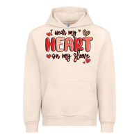 Sandshell i wear my heart on my sleeve Urban Hoodie - MaliasSmallBusiness