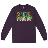 Plum cactus gnomes Long Sleeve Tee - Zillion Design Studio