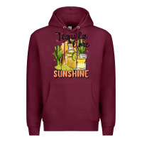 Burgundy tequila lime sunshine Premium Hoodie - MaliasSmallBusiness