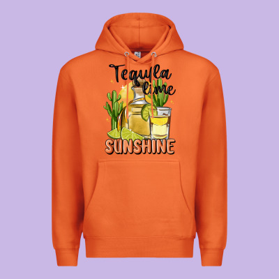 Tequila Lime Sunshine Premium Hoodie Designed By Maliassmallbusiness