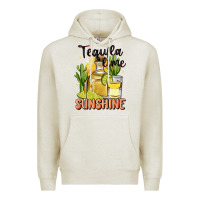 Oatmeal Heather tequila lime sunshine Premium Hoodie - MaliasSmallBusiness