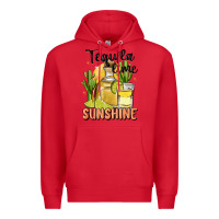Red tequila lime sunshine Premium Hoodie - MaliasSmallBusiness