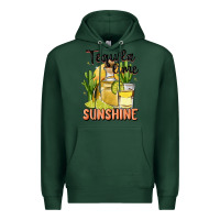 Sports Green tequila lime sunshine Premium Hoodie - MaliasSmallBusiness