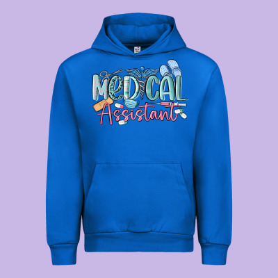 Medical Assistant Nurse Urban Hoodie Designed By Maliassmallbusiness
