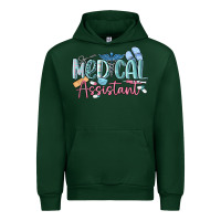 Forest Green medical assistant nurse Urban Hoodie - MaliasSmallBusiness