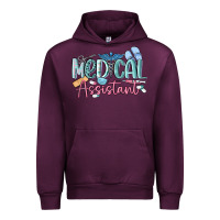 Mauve Wine medical assistant nurse Urban Hoodie - MaliasSmallBusiness