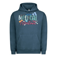 Pigment Midnight Navy medical assistant nurse Urban Hoodie - MaliasSmallBusiness