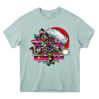 Arona serape and leopard christmas Heavy Core Tee - CowhideDigitalArt
