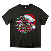 Asphalt serape and leopard christmas Heavy Core Tee - CowhideDigitalArt